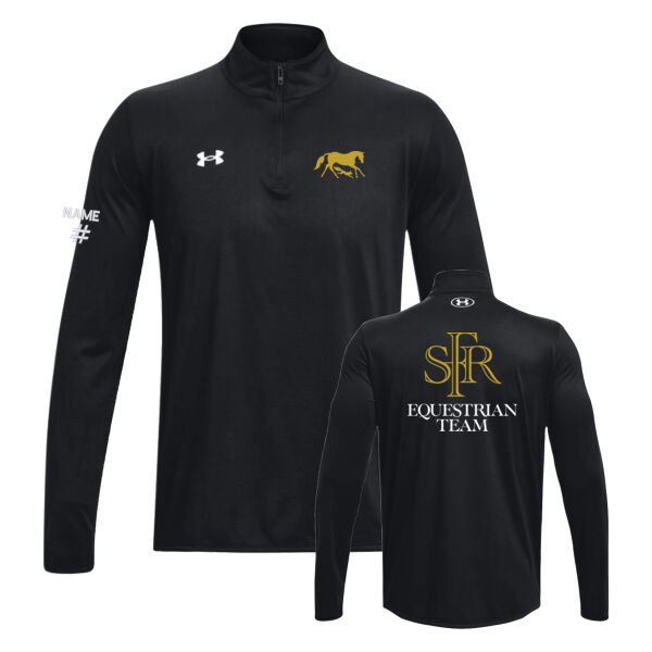 UA Men's Icon Equestrian Team Front & Back Printed Quarter Zip Thumbnail