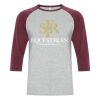 ATC0822 - EUROSPUN RING SPUN BASEBALL TEE Thumbnail